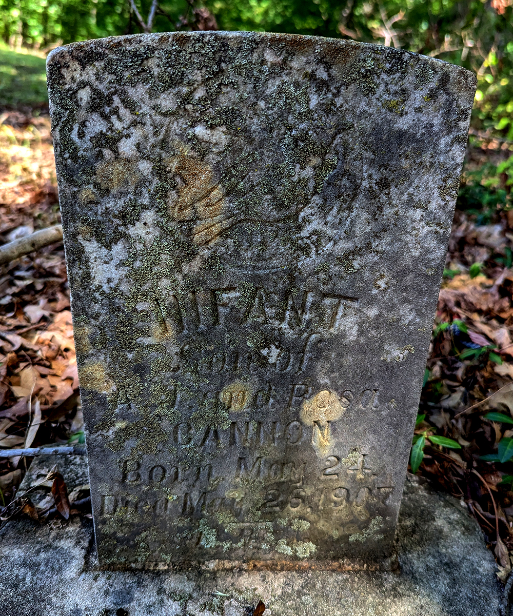 1907 Cannon grave marker