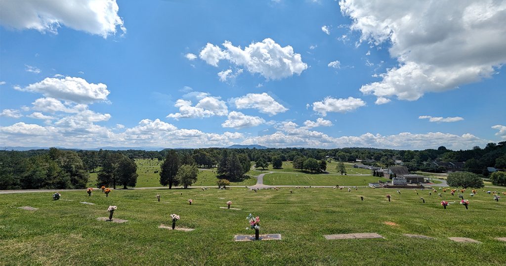 View from top of hill of Garden of Last Supper